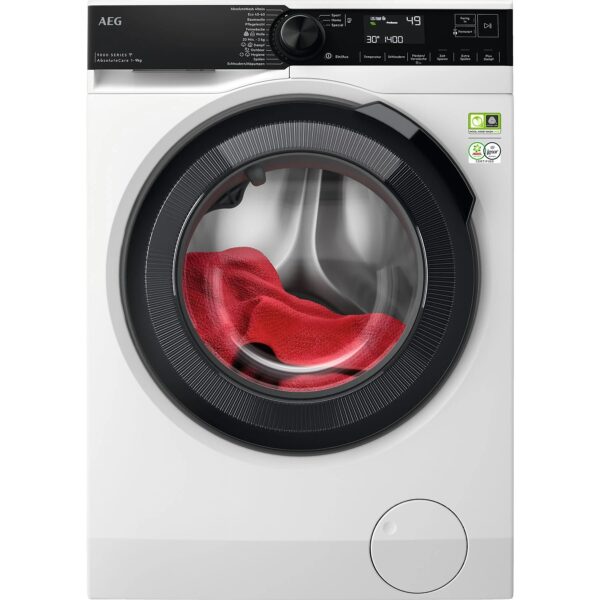 AEG LR9W75490 Serie 9000 AbsoluteCare® mit SoftWater Wasservorenthärtung Waschmaschine (9 kg, 1351 U/Min., A)