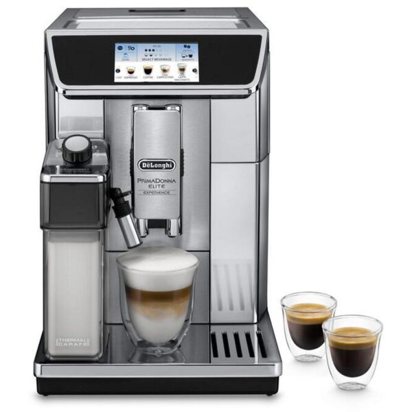 DE LONGHI ECAM 656.85.MS PRIMADONNA ELITE EXPERIENCE Kaffeevollautomat Silber-Schwarz