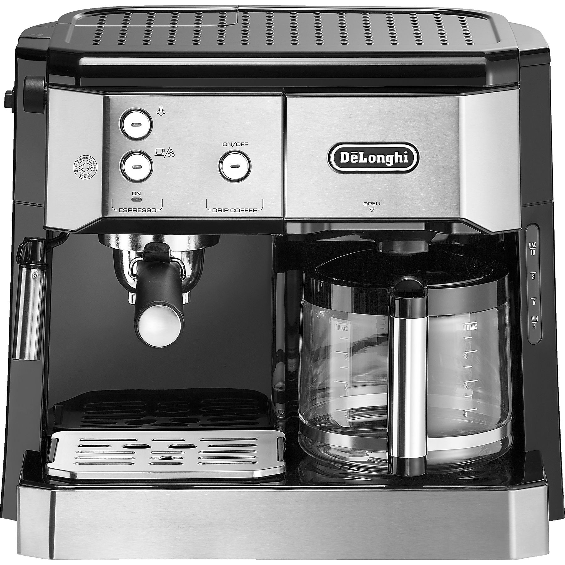 DELONGHI BCO 421.S Kombi Kaffeemaschine Silber/Schwarz