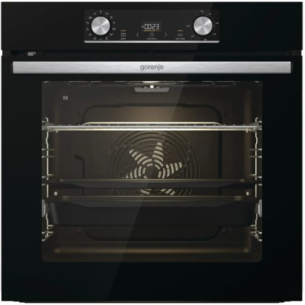 GORENJE Black Steam Pyro, Einbauherdset (Induktions-Kochfeld, A+, 77 l)
