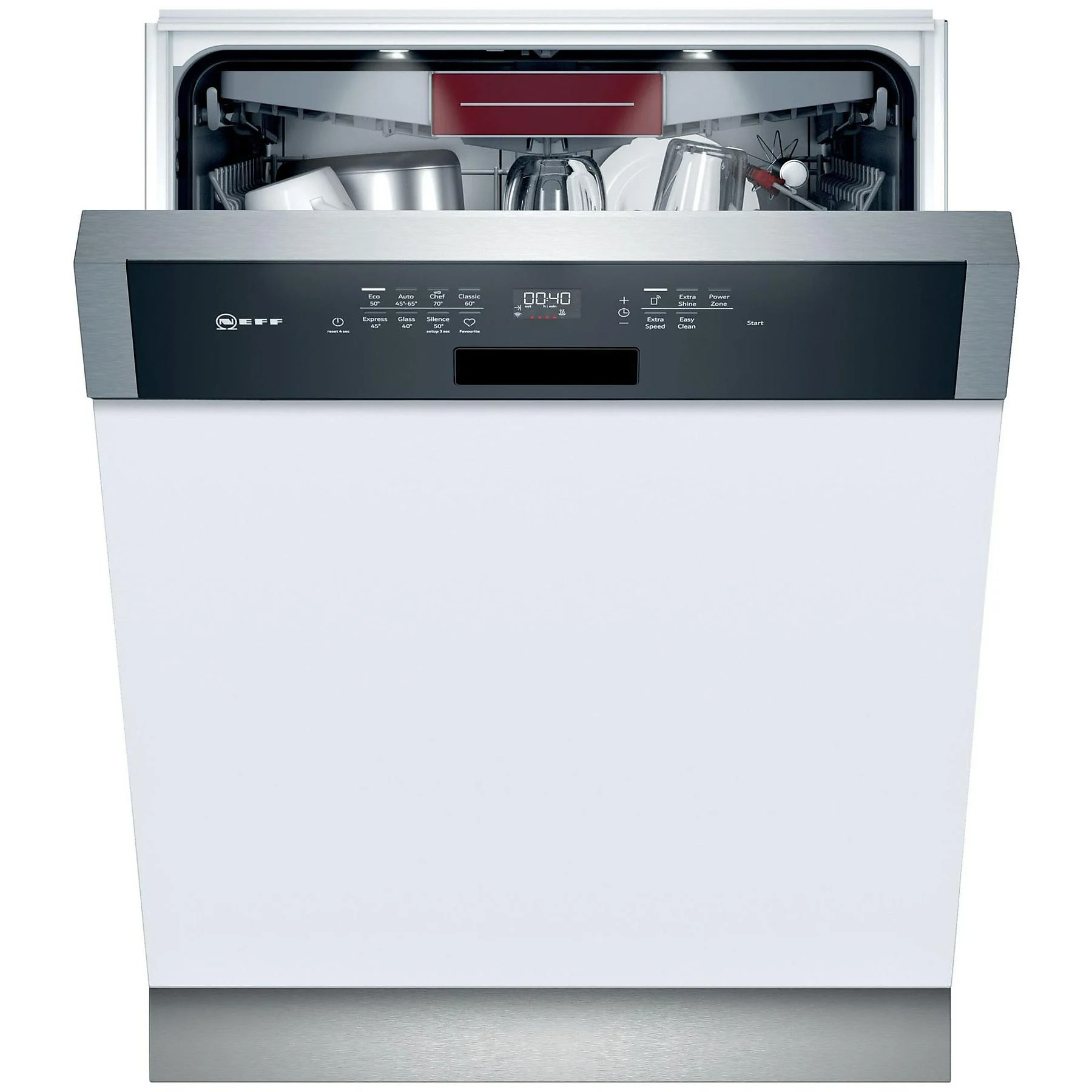NEFF S 147 ZCS 35 E N70 Geschirrspüler (teilintegrierbar (Besteckschublade, 598 mm breit, 42 dB (A), C)