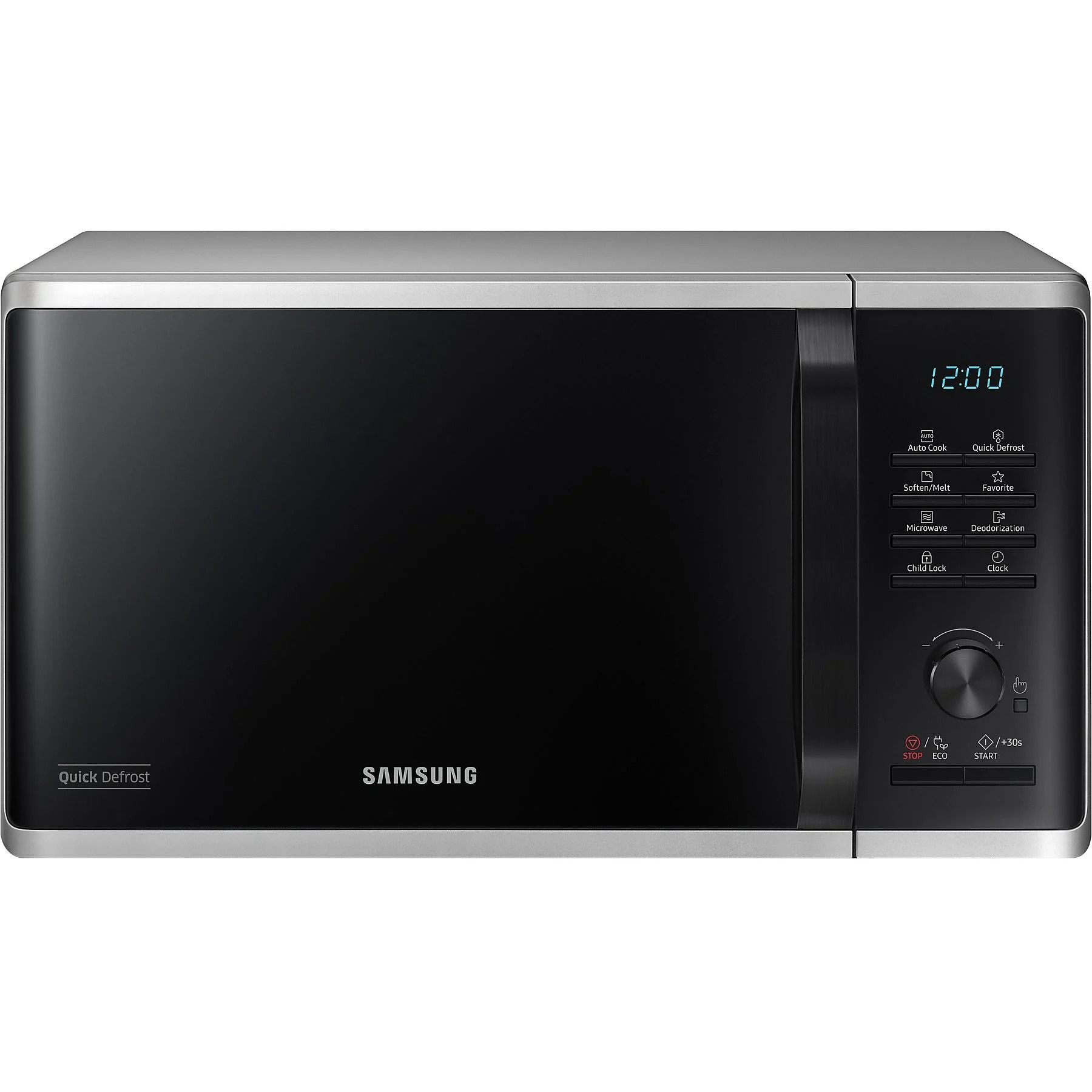 SAMSUNG MS 23 K 3515 AS/EG, Mikrowelle (800 Watt, 23 l Garraum-Volumen)
